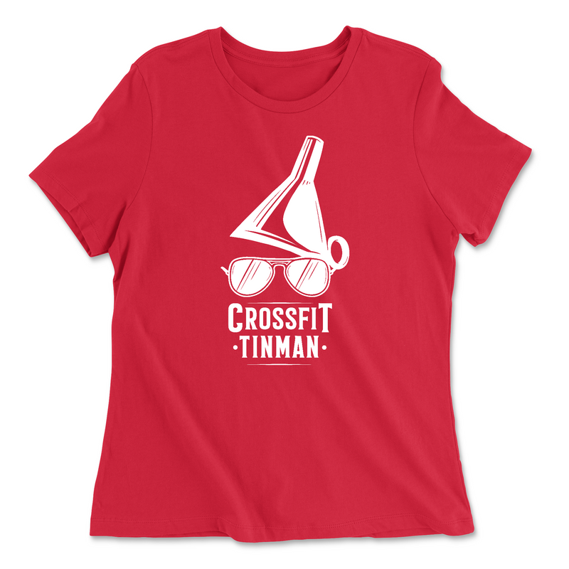 Womens 2X-Large RED Relaxed Jersey T-Shirt