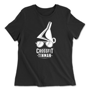 Womens 2X-Large BLACK Relaxed Jersey T-Shirt