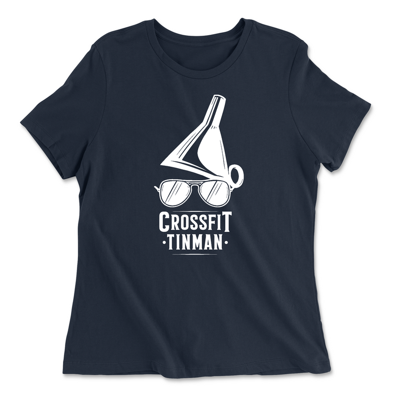 Womens 2X-Large NAVY Relaxed Jersey T-Shirt