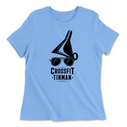 Womens 2X-Large CAROLINA_BLUE Relaxed Jersey T-Shirt