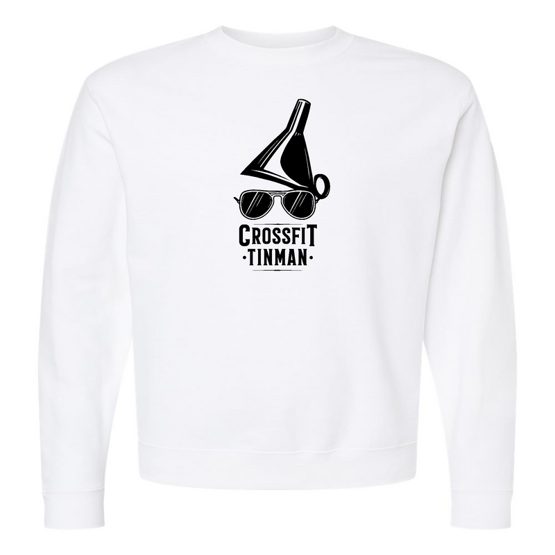 Mens 2X-Large WHITE Midweight Sweatshirt