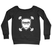Womens 2X-Large BLACK CrewNeck