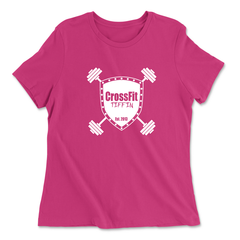 Womens 2X-Large BERRY Relaxed Jersey T-Shirt