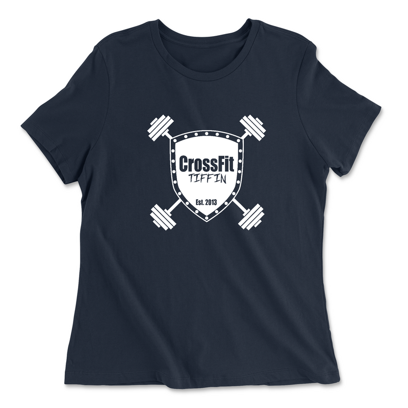 Womens 2X-Large NAVY Relaxed Jersey T-Shirt