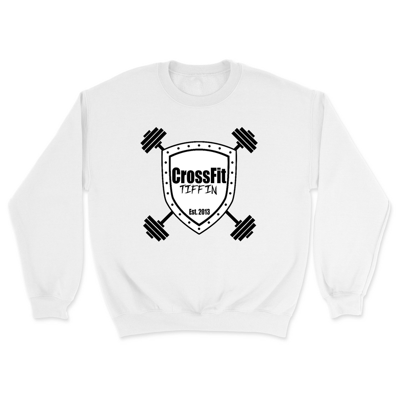 Mens 2X-Large WHITE Midweight Sweatshirt