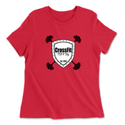 Womens 2X-Large RED Relaxed Jersey T-Shirt