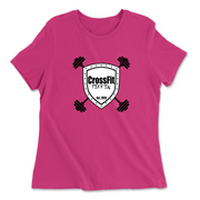 Womens 2X-Large BERRY Relaxed Jersey T-Shirt
