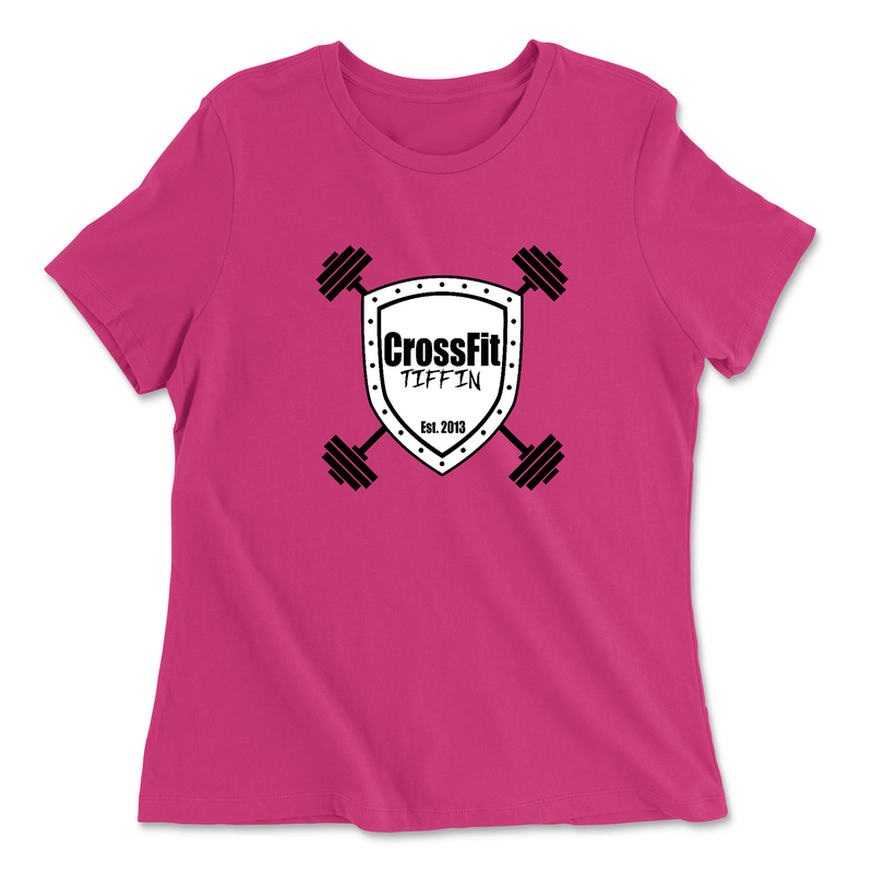Womens 2X-Large BERRY Relaxed Jersey T-Shirt