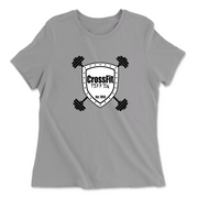 Womens 2X-Large SOLID_ATHLETIC_GREY Relaxed Jersey T-Shirt