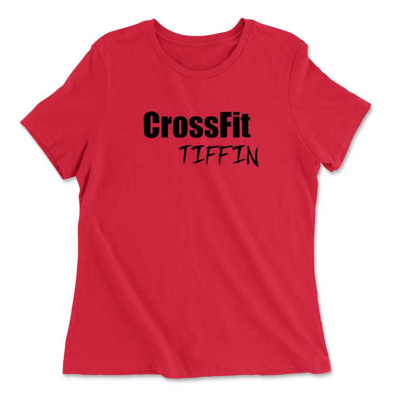 Womens 2X-Large RED Relaxed Jersey T-Shirt