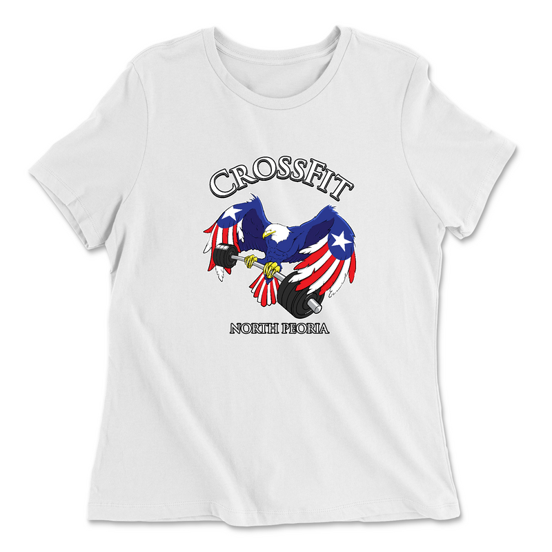 Womens 2X-Large WHITE Relaxed Jersey T-Shirt