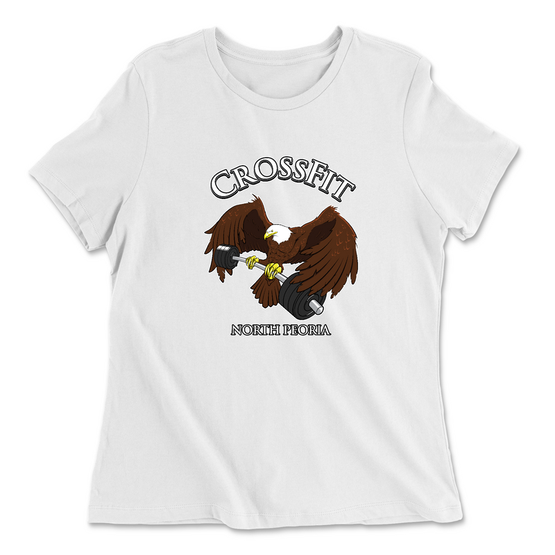 Womens 2X-Large WHITE Relaxed Jersey T-Shirt