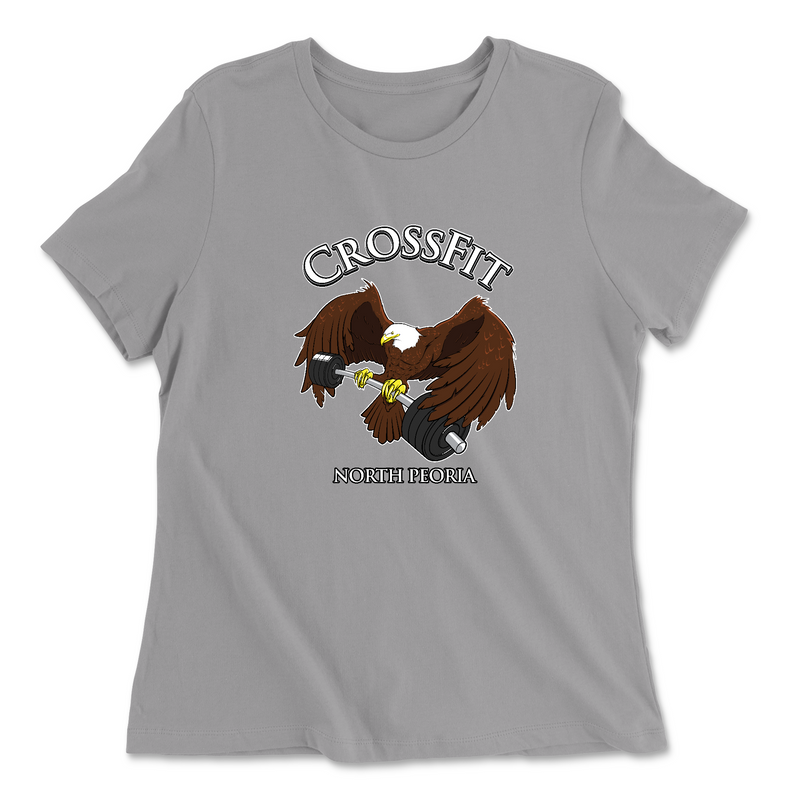 Womens 2X-Large SOLID_ATHLETIC_GREY Relaxed Jersey T-Shirt