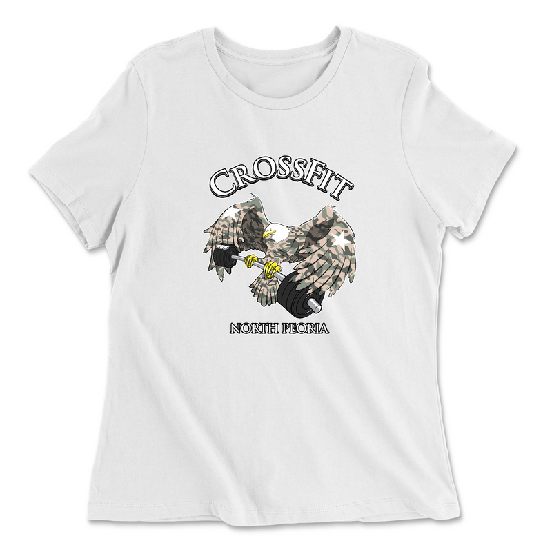 Womens 2X-Large WHITE Relaxed Jersey T-Shirt