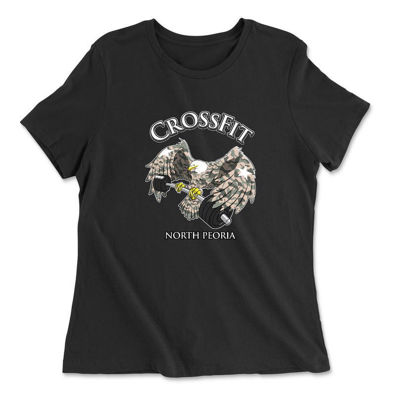 Womens 2X-Large BLACK Relaxed Jersey T-Shirt