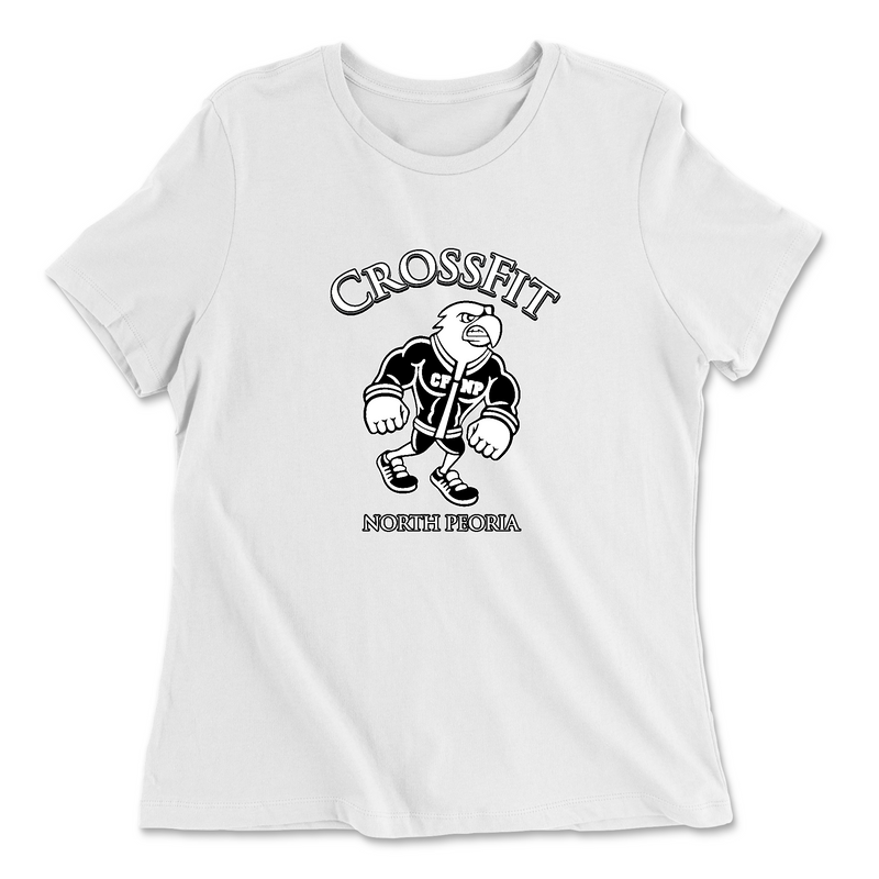 Womens 2X-Large WHITE Relaxed Jersey T-Shirt