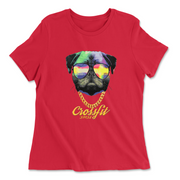 Womens 2X-Large RED Relaxed Jersey T-Shirt