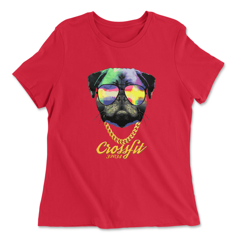 Womens 2X-Large RED Relaxed Jersey T-Shirt