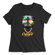 Womens 2X-Large BLACK Relaxed Jersey T-Shirt