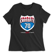 Womens 2X-Large BLACK Relaxed Jersey T-Shirt
