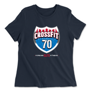 Womens 2X-Large NAVY Relaxed Jersey T-Shirt