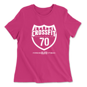 Womens 2X-Large BERRY Relaxed Jersey T-Shirt