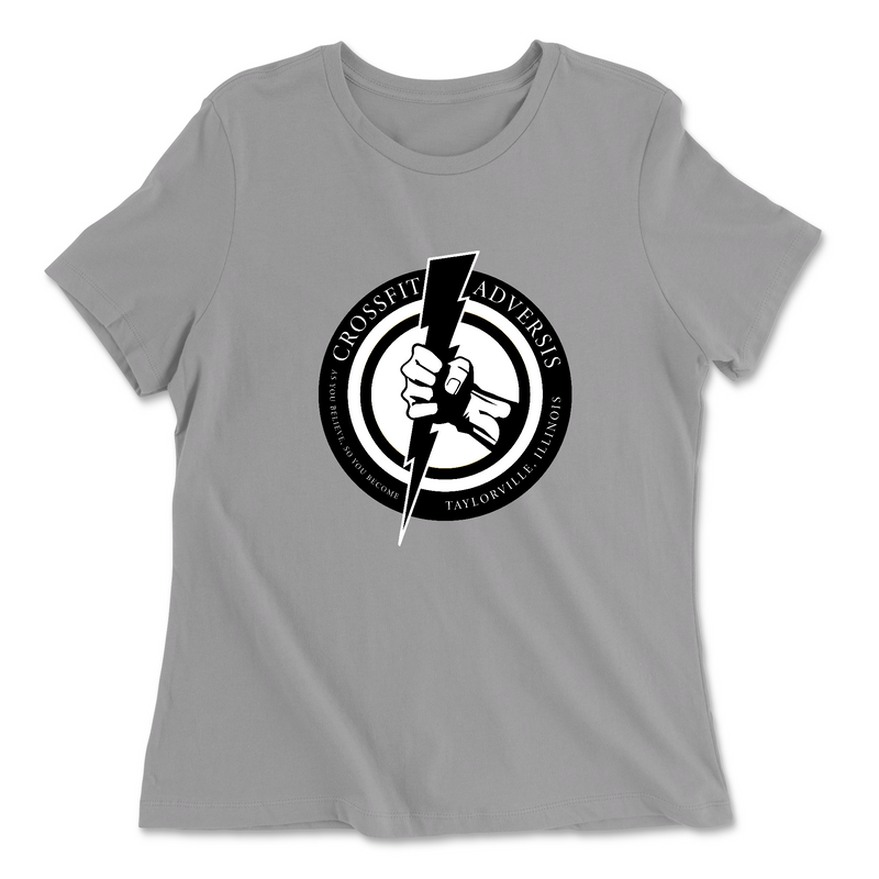 Womens 2X-Large SOLID_ATHLETIC_GREY Relaxed Jersey T-Shirt