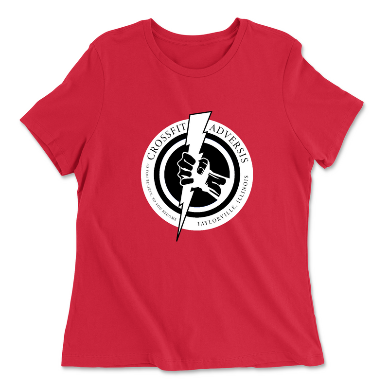 Womens 2X-Large RED Relaxed Jersey T-Shirt