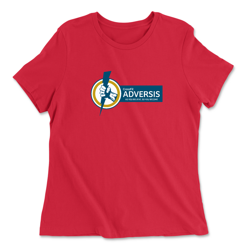Womens 2X-Large RED Relaxed Jersey T-Shirt