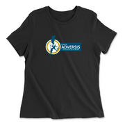 Womens 2X-Large BLACK Relaxed Jersey T-Shirt