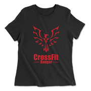 Womens 2X-Large BLACK Relaxed Jersey T-Shirt