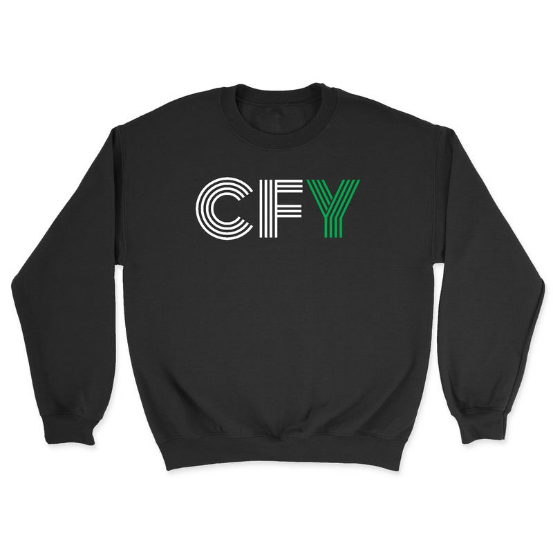 Mens 2X-Large BLACK Midweight Sweatshirt