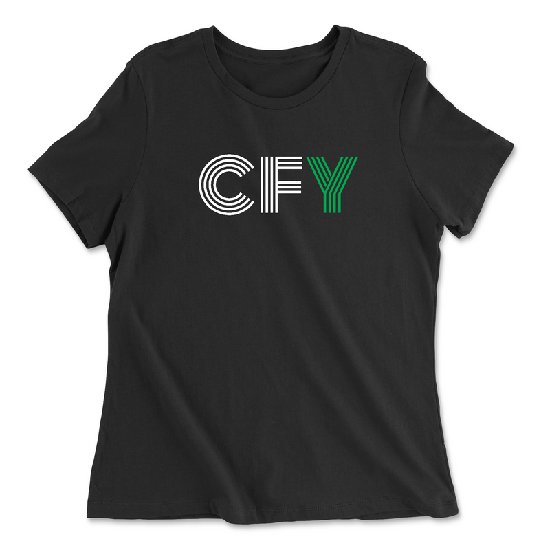 Womens 2X-Large BLACK Relaxed Jersey T-Shirt