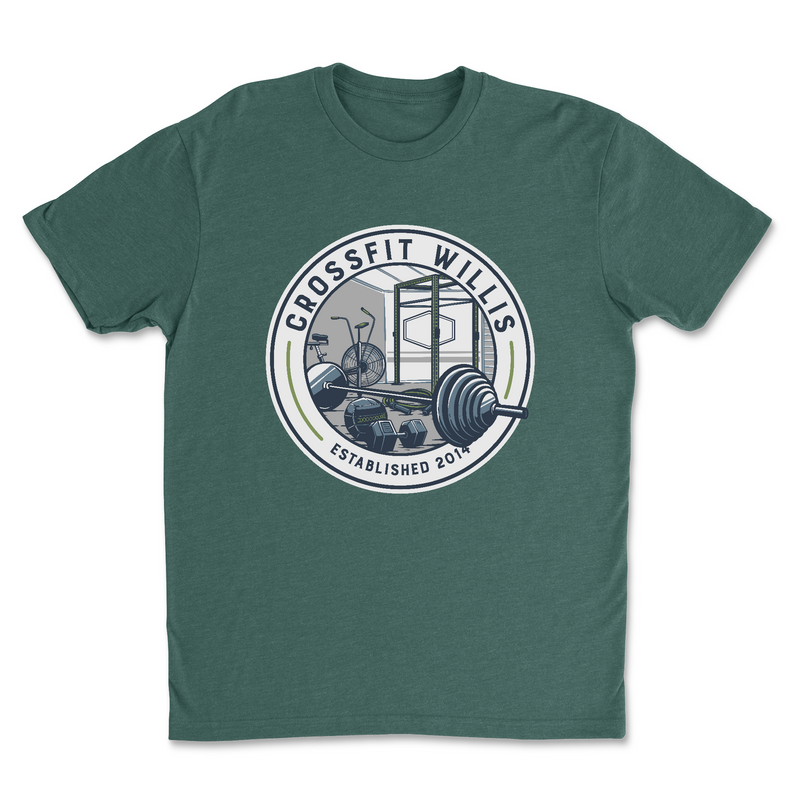 Mens 2X-Large HEATHER_FOREST_GREEN T-Shirt