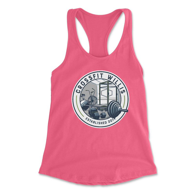 Womens 2X-Large HOT_PINK Tank Top