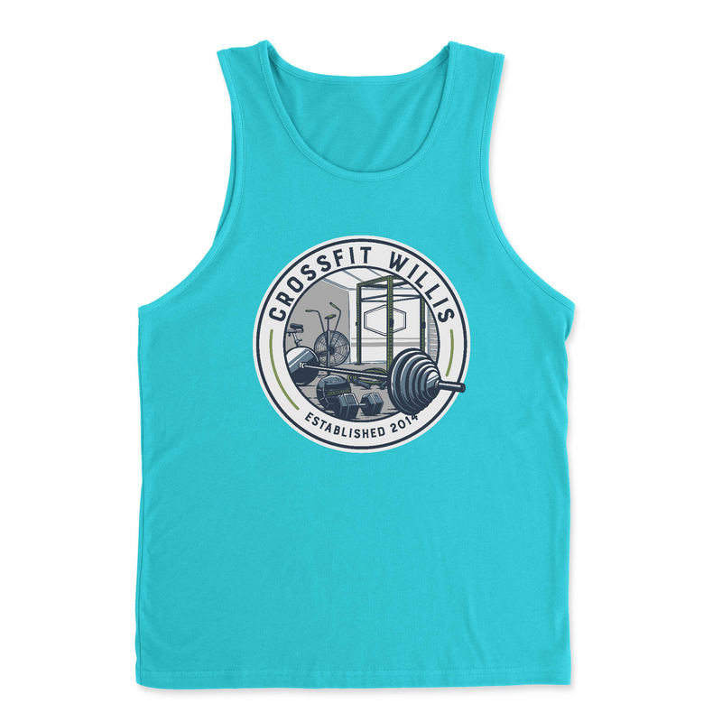 Mens 2X-Large TAHITI_BLUE Tank Top