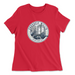 Womens 2X-Large RED Relaxed Jersey T-Shirt