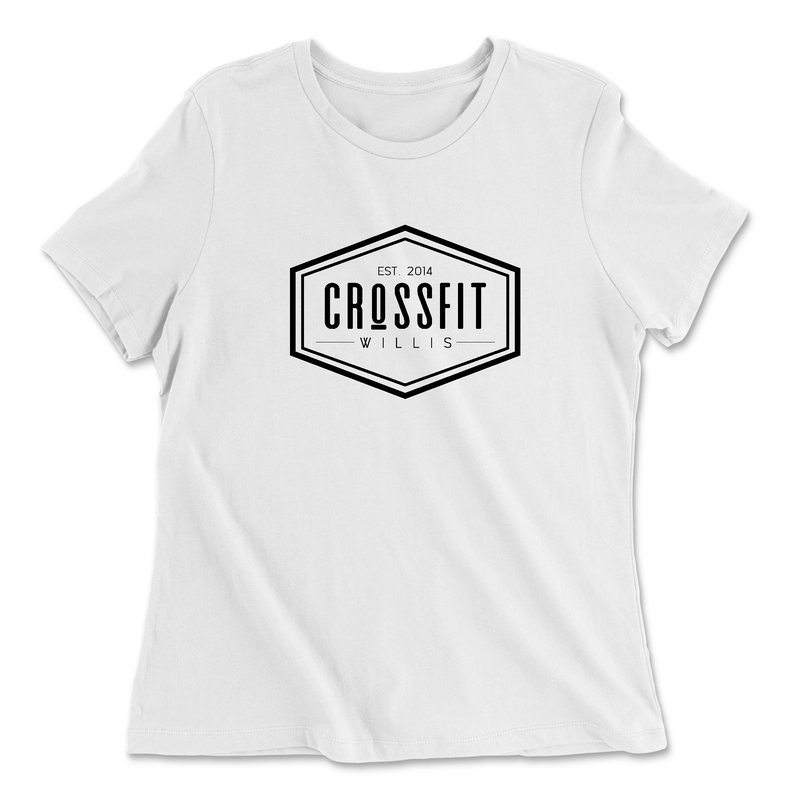 Womens 2X-Large WHITE Relaxed Jersey T-Shirt