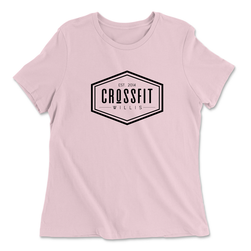 Womens 2X-Large PINK Relaxed Jersey T-Shirt