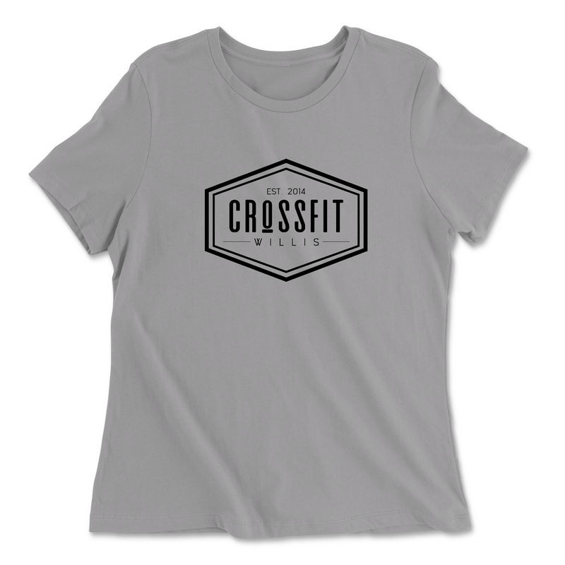 Womens 2X-Large SOLID_ATHLETIC_GREY Relaxed Jersey T-Shirt