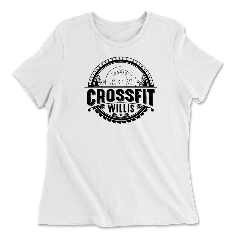 Womens 2X-Large WHITE Relaxed Jersey T-Shirt