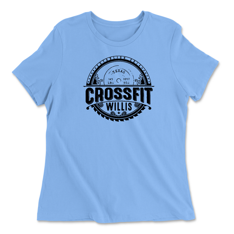 Womens 2X-Large CAROLINA_BLUE Relaxed Jersey T-Shirt