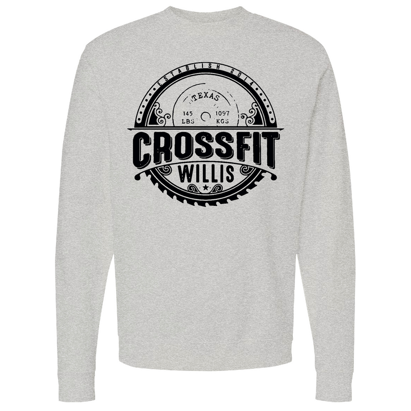 Mens 2X-Large GREY_HEATHER Midweight Sweatshirt