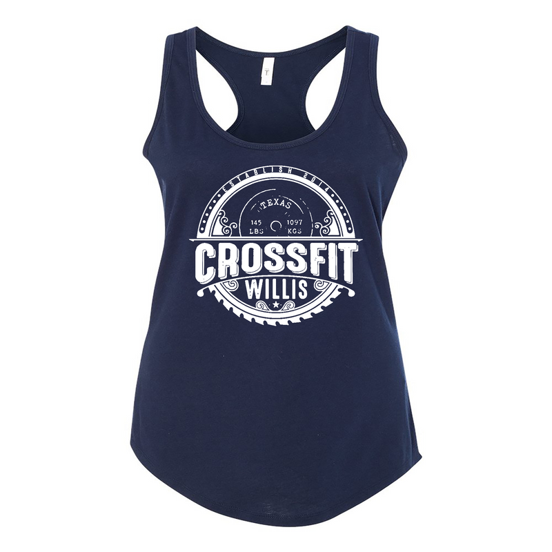 Womens 2X-Large Midnight_Navy Tank Top (Front Print Only)