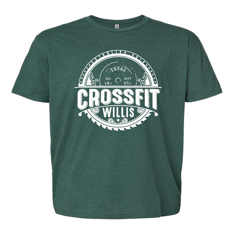 Mens 2X-Large HEATHER_FOREST_GREEN T-Shirt