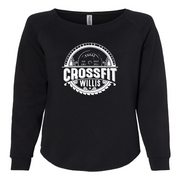 Womens 2X-Large BLACK CrewNeck