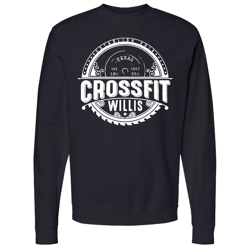Mens 2X-Large BLACK Midweight Sweatshirt