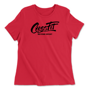 Womens 2X-Large RED Relaxed Jersey T-Shirt
