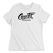 Womens 2X-Large WHITE Relaxed Jersey T-Shirt
