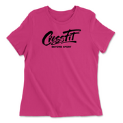 Womens 2X-Large BERRY Relaxed Jersey T-Shirt